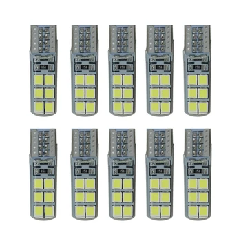 

10x W5W T10 194 168 12smd LED Parking Bulb Auto Clearance Lamp Lights For ford focus 2 mk2 3 mk3 mk1 fiesta fusion ranger focus