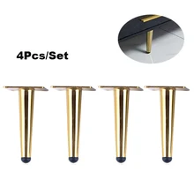 4 шт. мебель ноги 15 см металлический конический стол диван шкаф ножки шкаф Кофе Чай барные стулья ноги с монтажными винтами