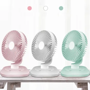 

Portable Fan USB Rechargeable Ultra-Quiet USB Charging Handheld Mini Fan Desktop Fan Rotating For Student Dormitory Cooling