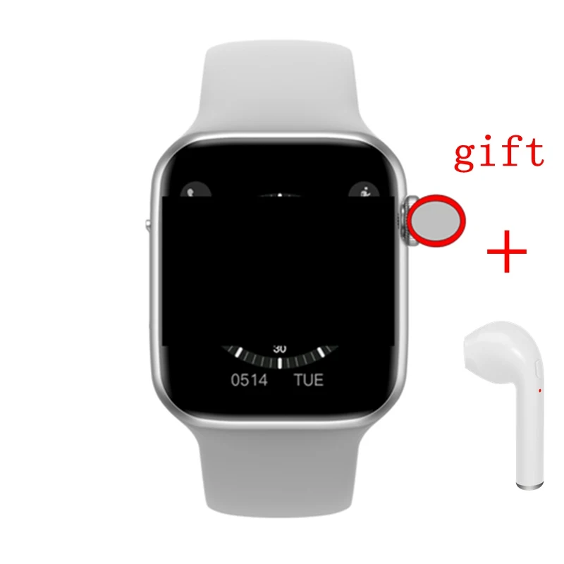 silver add h Iwo 8 LIte Bluetooth Вызов Смарт часы ECG сердечного ритма музыка iwo 9 Часы SmartWatch iwo 8/iwo 10 часы для женщин/мужчин для Apple IOS - Цвет: silver add h