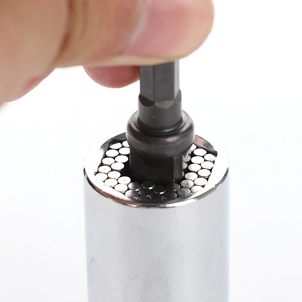 

7-19mmtorque Wrench Head Set Socket Sleeve Power Drill Ratchet Bushing Spanner Key Multi Hand Tools Durable