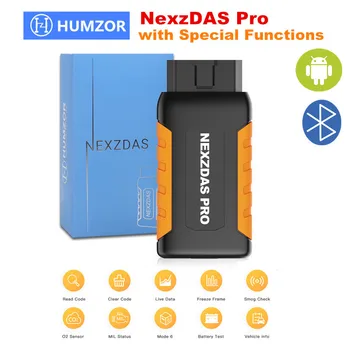 

Humzor NexzDAS Pro Full System with Special Functions Work on Android via Bluetooth Auto Diagnostic Tool for Gasoline Passenger