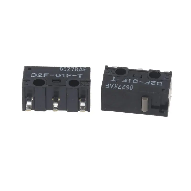2021 새로운 2Pcs 마우스 마이크로 스위치 D2F-01F-T 회색 로지텍