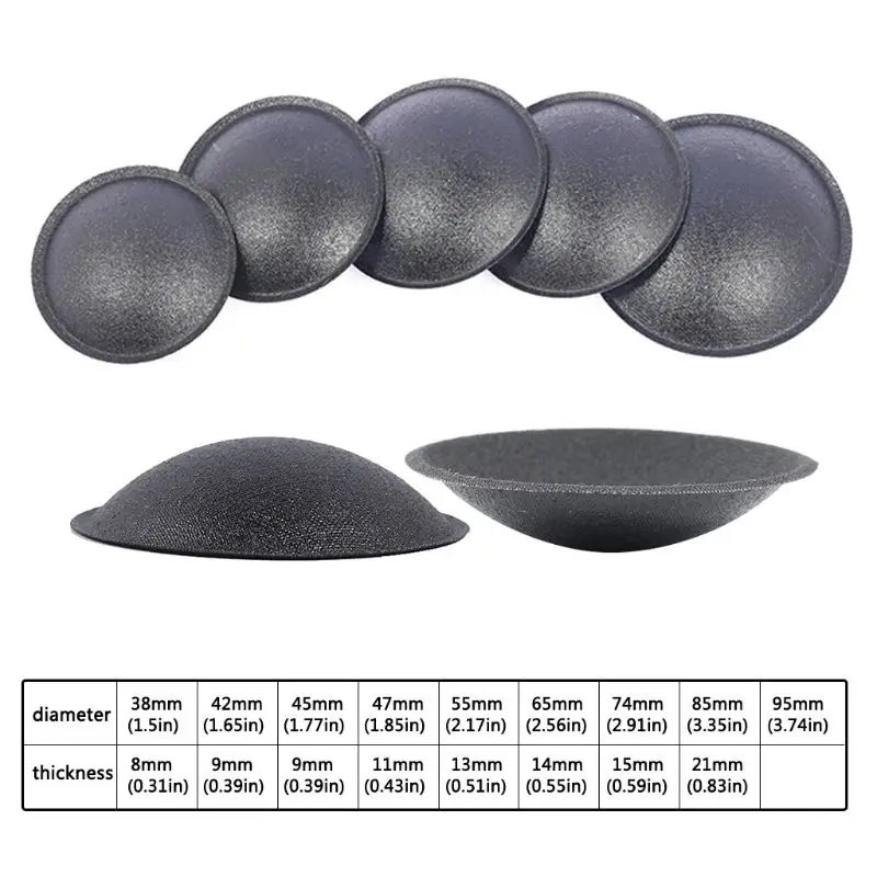 Speaker Accessories 2PCS Speaker Dust Cap Cover Woofer Subwoofer Repair Parts