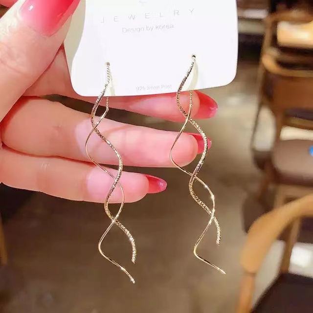 Luxury Exaggerated Blue Peacock Crystal Long Tassel Earrings For Woman 2021 New Fashion Advanced Design Sense Jewelry