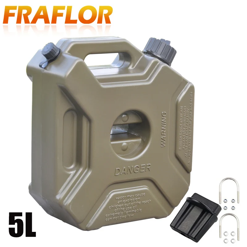 

Unique Green 5L Fuel Tank Cans Spare Plastic Petrol Tanks Can Motorcycle Car Gasoline Oil Container Fuel-jugs Jerrycan Jerry Can