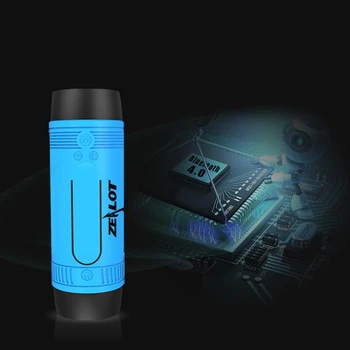 

ZEALOT S1 Outdoor Waterproof Bluetooth Audio 4.0 Waterproof with Card Wireless Speaker Bicycle Riding Portable Speaker Charging