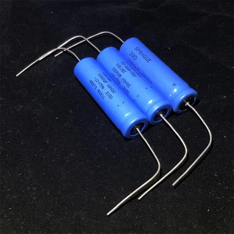 

2pcs The new US Sibi SPRAGUE 39D series 1000UF 40V audio tube amp filter capacitor free shipping