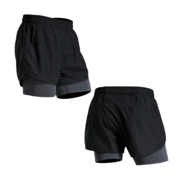 

Quick Dry Men Sports Running Shorts Active Training Exercise Jogging Shorts With Longer Liner 4 Colors Breathable Material