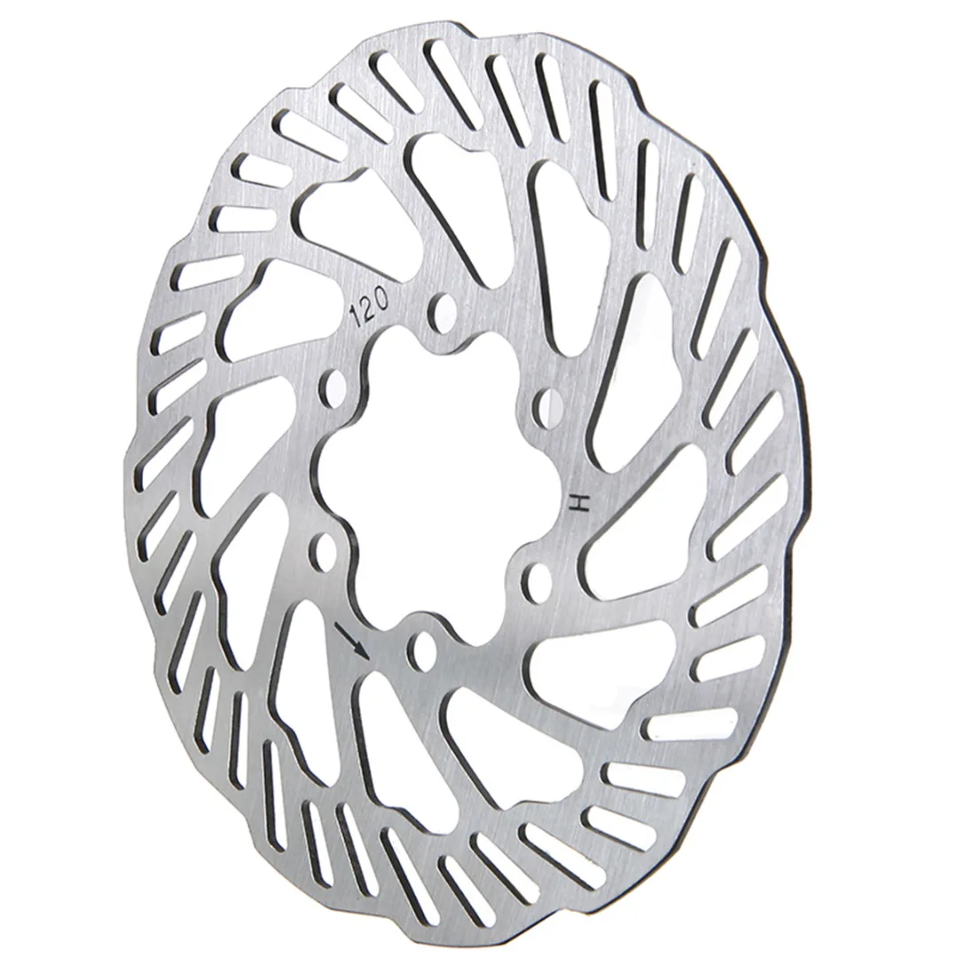 1Pcs 120/140/160/180/203mm Stainless Steel Bike Disc Brake Rotors With 6 Bolts For Mountain Road Parts High Quality