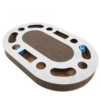 

Pet Toys for Pet Cat Kitten Oval Tunnel Corrugated Paper Scratching Board Pad Scratcher Toy with Catnip Cat Supplies