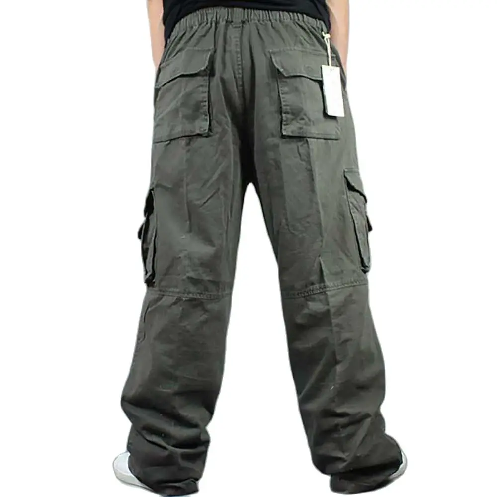 Wide Leg Hip Hop Pants Men Casual Cotton Harem Cargo Pants Loose baggy Trousers Streetwear Plus Size Joggers Men Clothing cargo pants cotton work pants military cargo pants men casual pants casual tooling pants