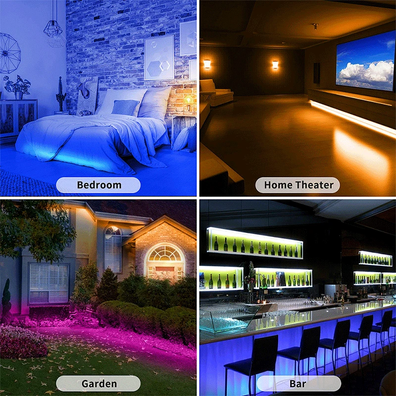 5M/10M LED Strip RGB USB 5050 SMD LED Lights 0.5/1/2/3M Light Strip With Remote Control Desktop Holiday Wall Room TV BackLight