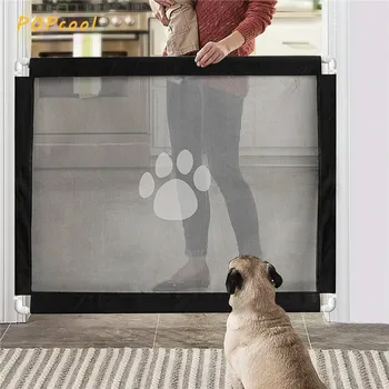 

Pet Magic Gate for Dogs Cat Fence Indoor Safety Guard Portable Isolation Net Gates for Pets Dog Accessories Ingenious Mesh