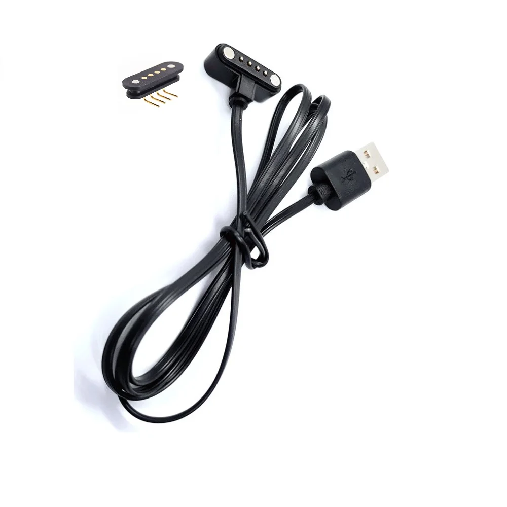 2 zestawy 4 Pin magnetyczny przewód ładujący ładowarka USB do ładowania transferu danych złącze szpilkowe mężczyzna kobieta 4 pozycji w kształcie litery T|Złącza| - AliExpress