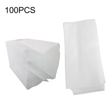 

100 Pcs Plants Grow Bags Non-Woven Nursery Bags Solid Transparent Seed Starter Bags 2 Sizes Fabric Seedling Pots Plants Pouch