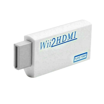 

Portable for Wii to HDMI Wii2HDMI Full HD Converter o Output Adapter TV White