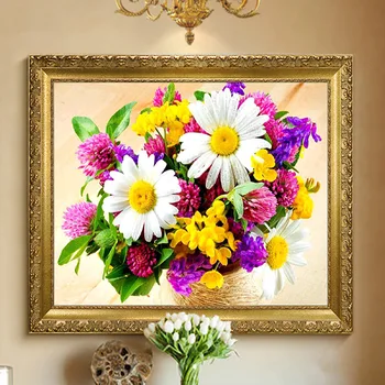 

5D DIY Diamond Mosaic Painting Full Sqaure Round Beads Pasted Embroidery Kits For Adults Flower Basket Bedroom Dining Room Decor