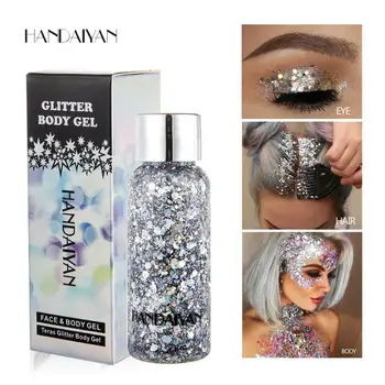 

9 Colors Diamond Sequins Eyeshadow Body Painting Gel Cream Face Glitter Body Art Make Up Festival Party Eye Cosmetics TSLM1