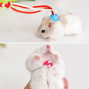 

Adjustable Pet Hamster Harness Rope Gerbil Woven Harness Leash Collar for Rabbit Squirrel Pet MU8669