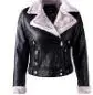Liva/осенне-зимняя кожаная куртка для девочек женские шубы из искусственного меха, женские тонкие короткие байкерские куртки, базовая теплая плюшевая верхняя одежда - Цвет: black