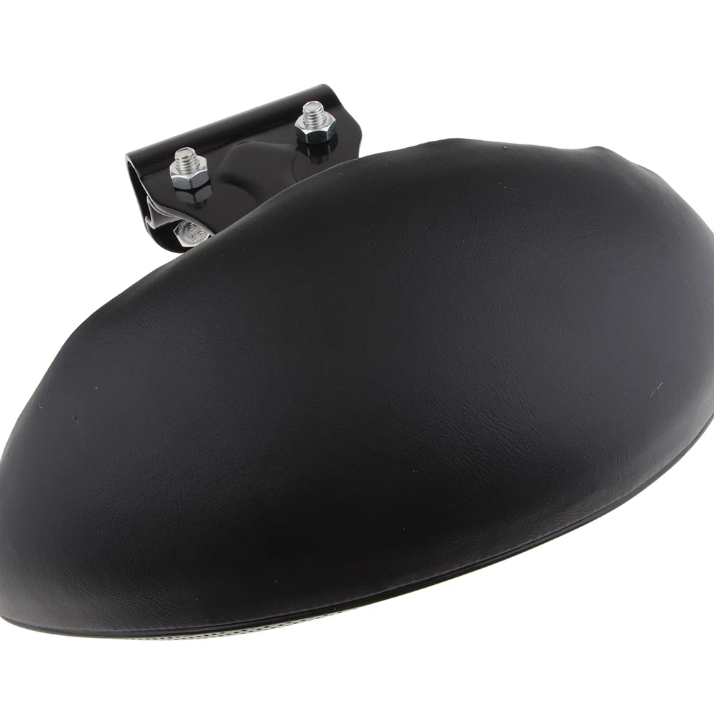 Universal PU Motorcycle Driver Backrest Sissy Bar Cushion Pad - Black