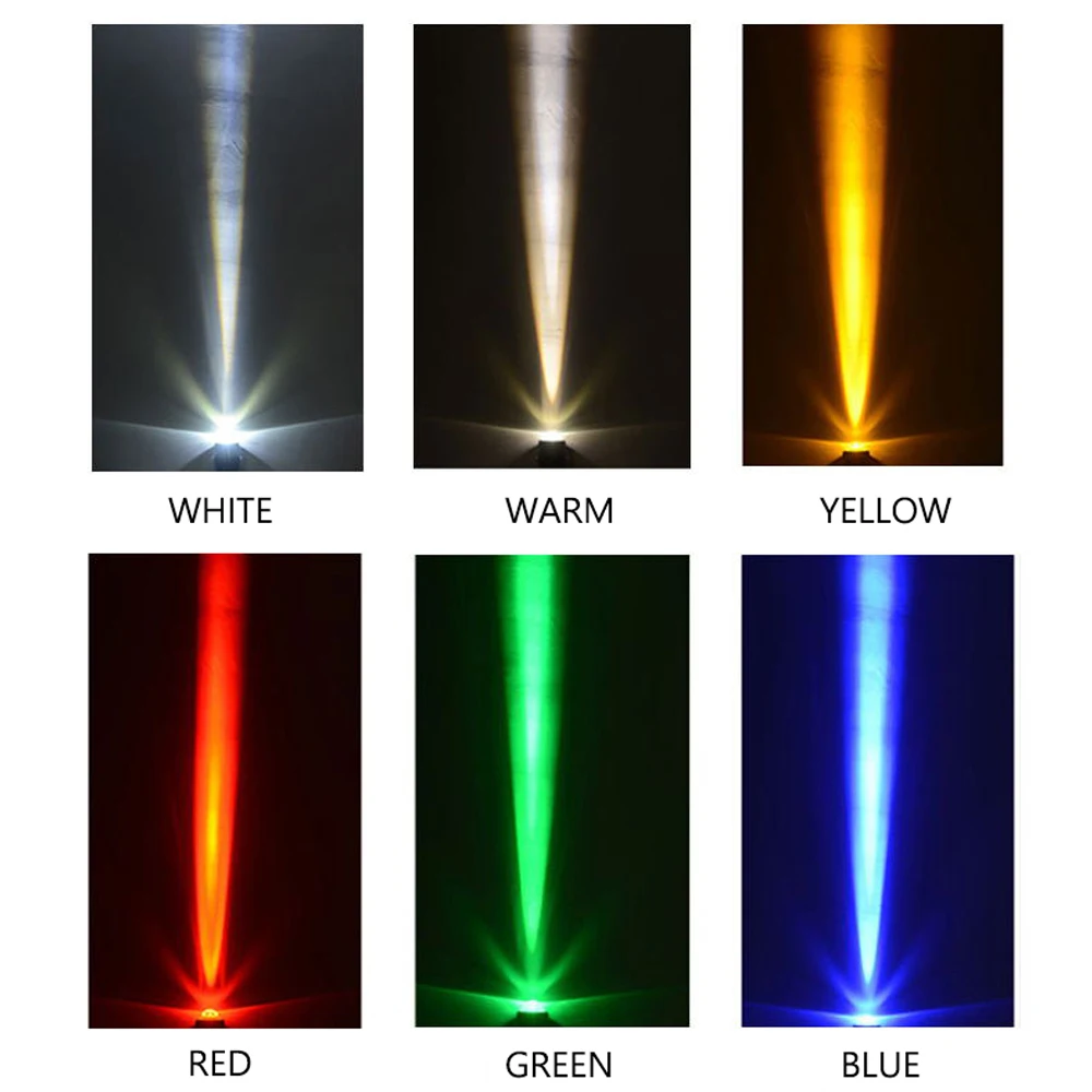 야외 LED RGB 투광 조명, 좁은 빔 각도 조경 거리 정원 광장 투광 조명, 방수 스포트라이트, 110V, 220V, 10W