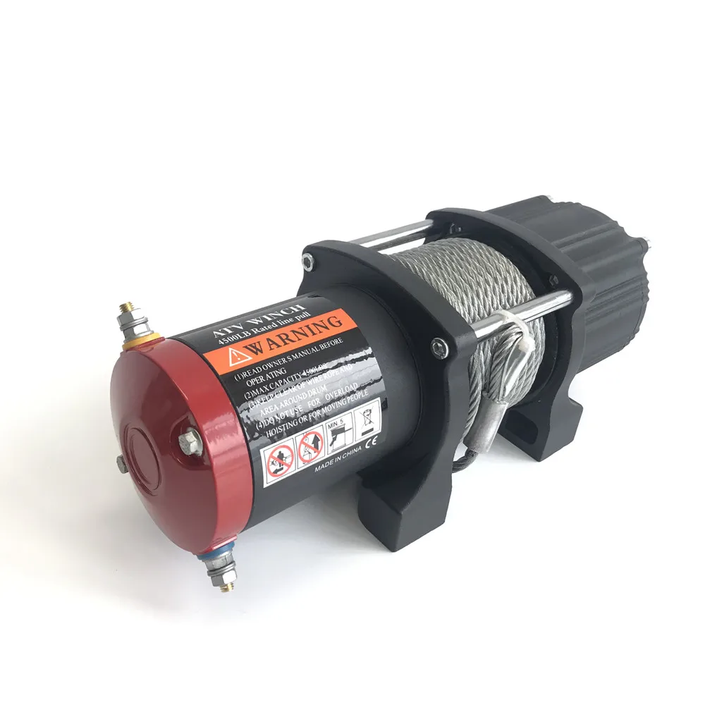 

12v 4500lb электрическая лебедка с дистанционным управлением набор тяжелых ATV трейлер высокопрочная стальная электрическая лебедка
