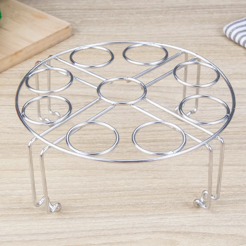 Manufacturers Direct Selling 304 Kitchen Folding Racks High Base Insulated Steamed Dishes Rack Home 9 Lattice Stainless Steel Eg