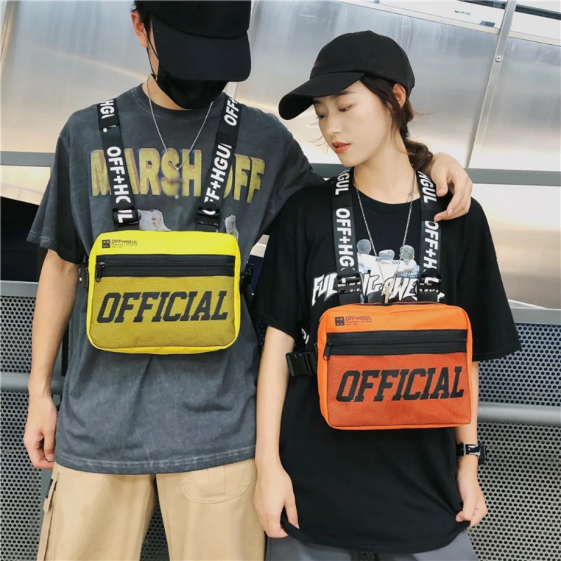 

Chest Rig Bag Hip-Hop Style Pack Functional Chest Bag Cross Shoulder Bag Adjustable Tactical Vest Streetwear Bags Waist Pack