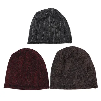 

Autumn And Winter new style color knitted hat Skullies cap beanie hat for adult men and women 87