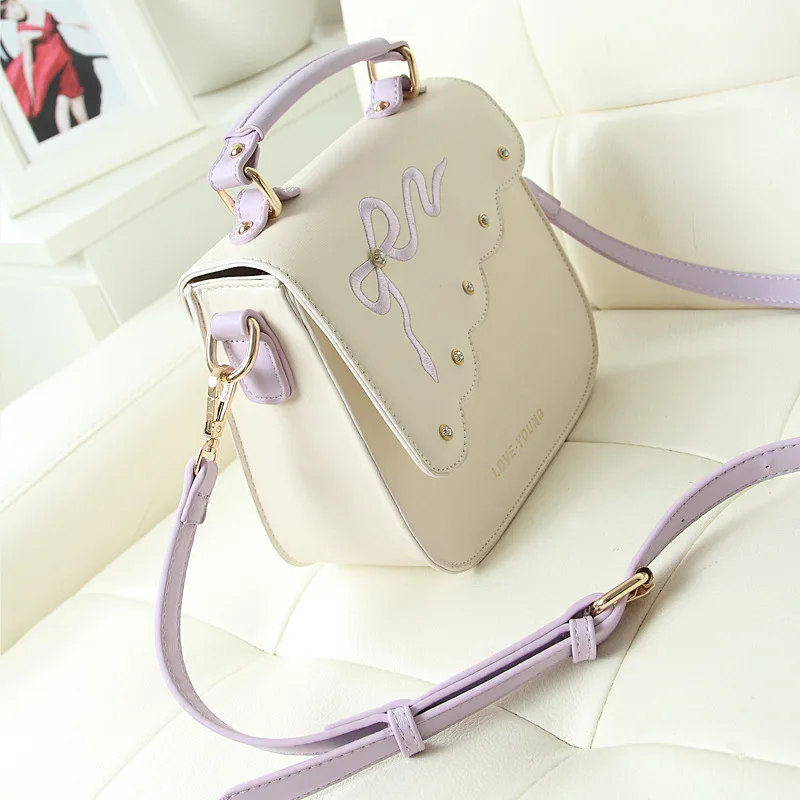 

Small Bag 2019 Autumn And Winter New Style PU Leather Bow Square Sling Bag Hot Sales Sweet Ladies' Creative Small Square WOMEN'S