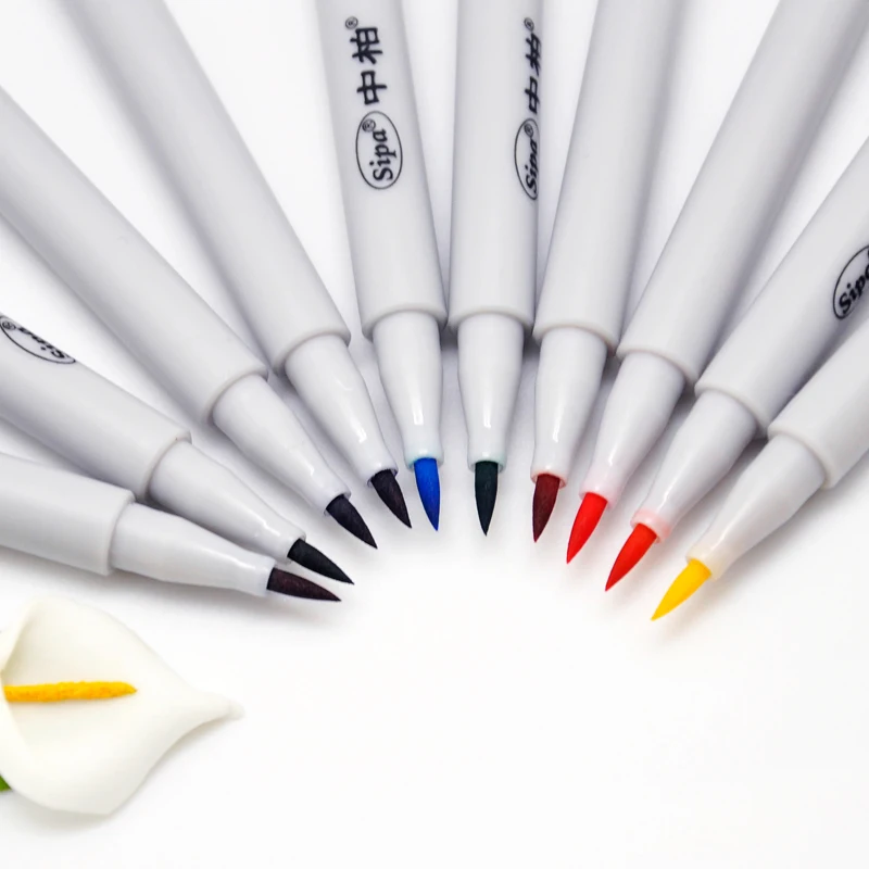 10 цветов/набор фотографические фломастеры|brush pen set|watercolor markerswatercolor marker |
