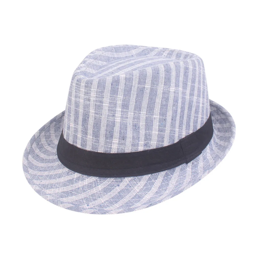 Модная красивая мужская летняя пляжная шляпа от солнца, джазовая жесткая фетровая шляпа Панамы, федоры, шляпа гангстеров