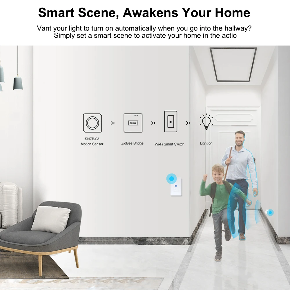 SONOFF SNZB 03 датчик движения ZigBee Обнаружение триггер сигнализация оповещения