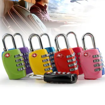 

4 Digit Password Lock Portable Gym School Locker Security Lock Suitcase Luggage Coded Lock Cupboard Cabinet Locker Padlock
