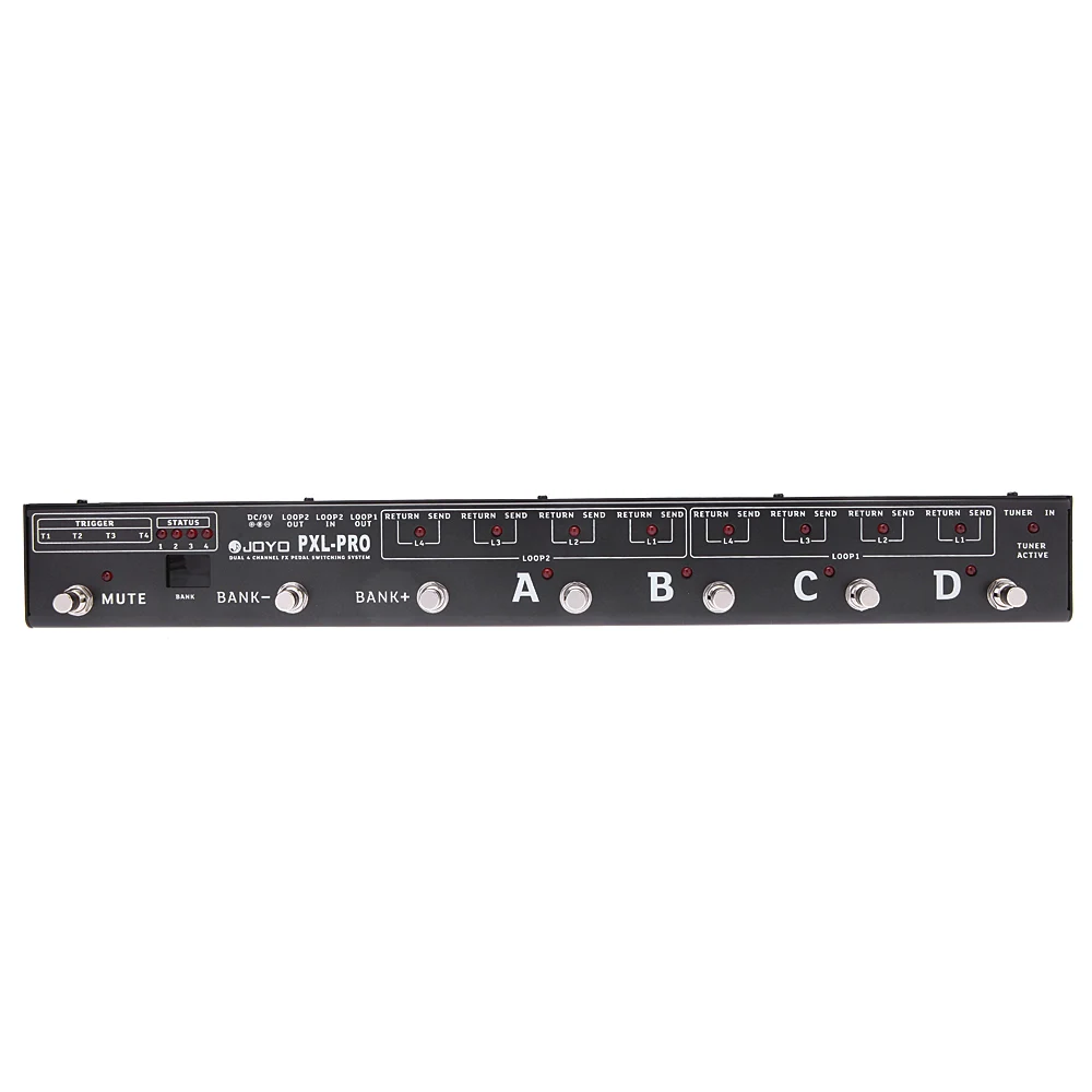 

Joyo Programable Pedal Controller Switching Grouping System 32 Effects Sets Loop Channel Dural 4 Channel FX Built-in 4 Triggers