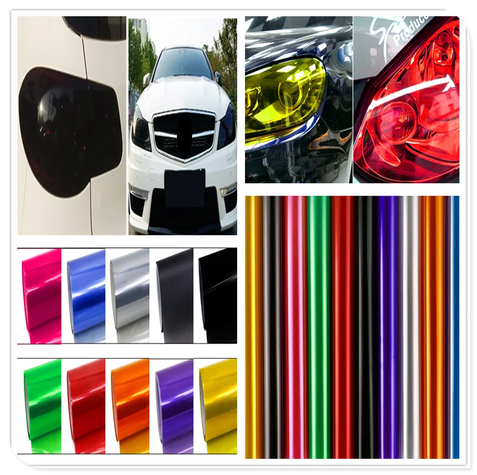 

30x100cm Car HeadLight lamp Decor Vinyl Film Sticker Decal for Toyota Yaris Tundra Tacoma RAV4 Corolla Aygo Avalon Auris