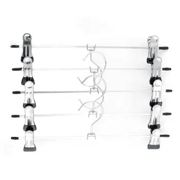 

Quality New 10x Stainless Steel Clip Hanger Kid Clothes Adjustable Grip