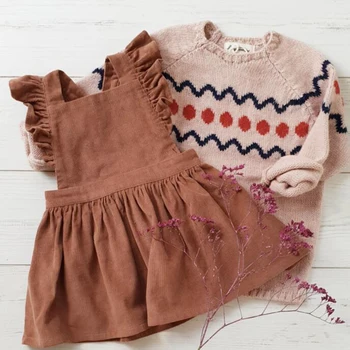 

Girl Dress Children's Clothing Dresses 2020 Baby Girls Dresses Summer Corduroy Bow Vestido Backless Dress Infant Girl Clothes
