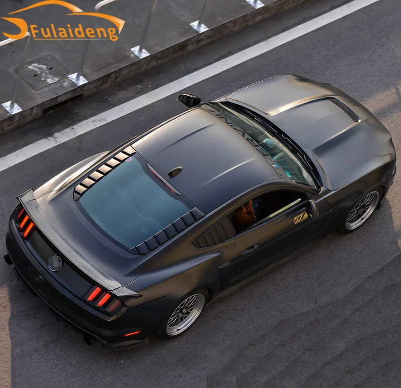 2 шт. для Ford Mustang- ABS заднего стекла жалюзи солнцезащитный тент крышка отделка автомобиля аксессуары для укладки
