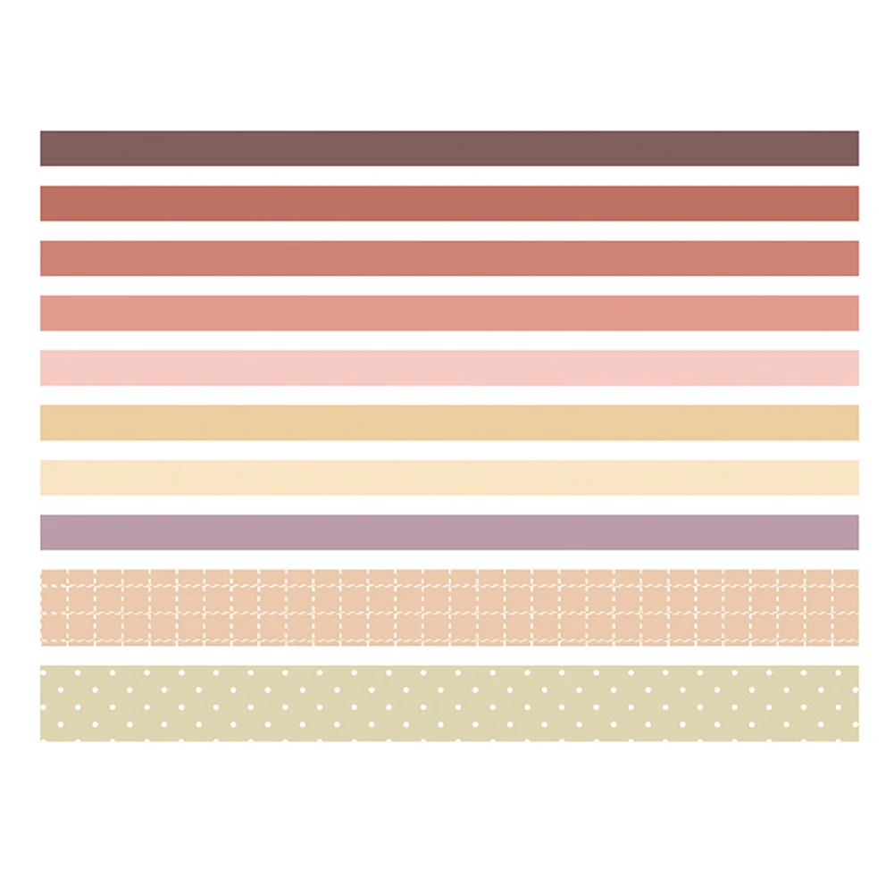 10 рулонов симпатичный типа сделай себе сам лента Washi японский Бумага DIY планировщик изоляционная лента клейкая наклейки с лентами Декоративные Канцелярские Ленты - Цвет: style 3