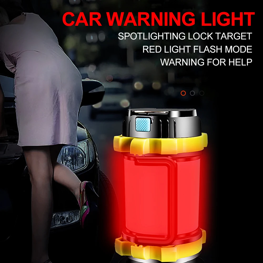 Super Bright LED Flashlight Barbecue light Portable Spotlight searchlight USB Rechargeable torch led working light camping light