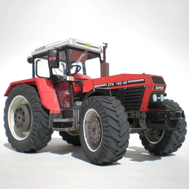 Zetor 162 45 Tractor 1:32 Czech Origami Art Folding 3D Paper Model Papercraft DIY Teens Adult Handmade Craft Toys ZX-024 2