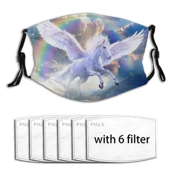 

Anti Dust Outdoor Riding Quick-drying Dustproof Rainbow Pegasus Keep Warm Mask Sport Reusable