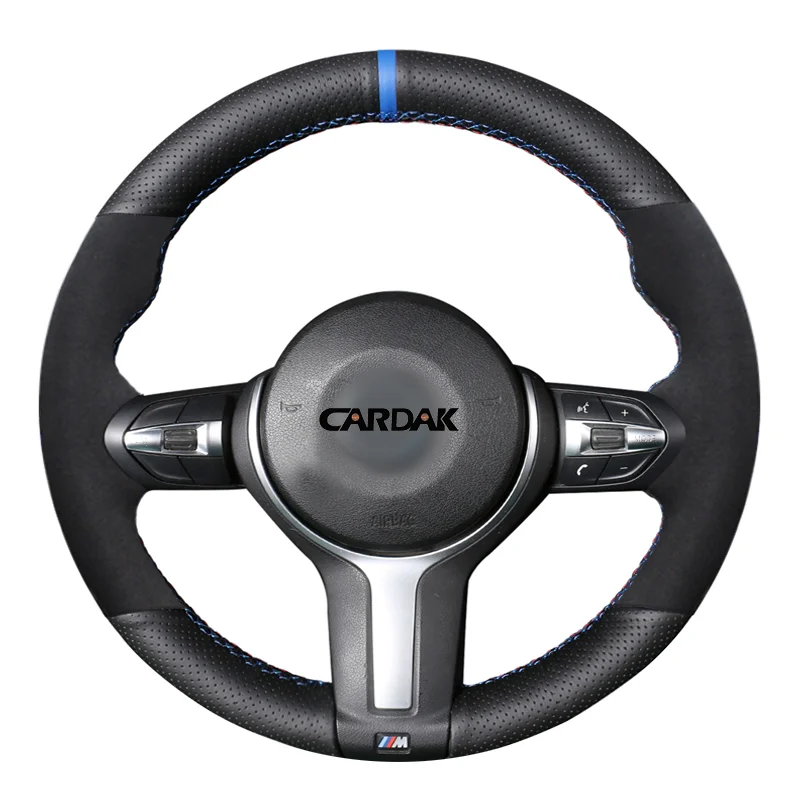 Чехол на руль из искусственной замши CARDAK для BMW F87 M2 F80 M3 F82 M4 M5 F12 F13 M6 F85 X5 M F86 X6 F33 F30