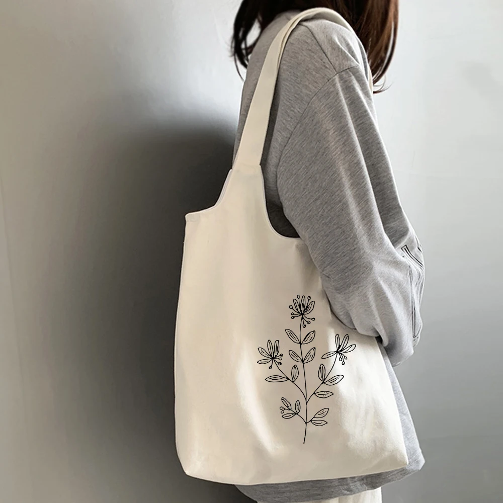 Jual Aesthetic Vintage Large Canvas Bag 