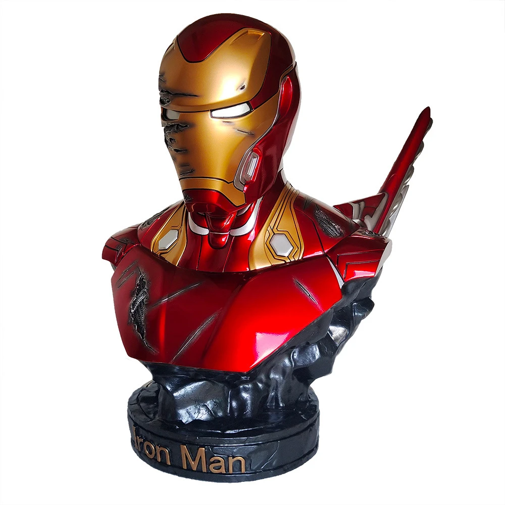 Marvel Avengers Bust Of Ironman Mark 46 Resin Ironman Statue Action