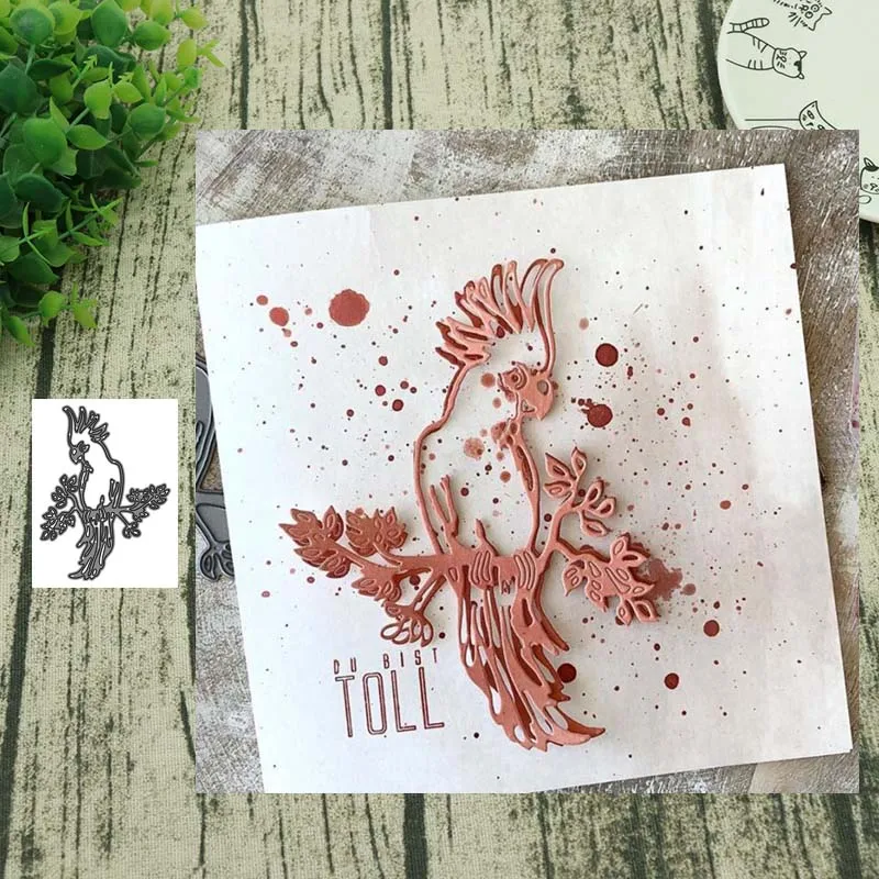 

Metal cutting dies parrot cut die mold decoration Scrapbooking Embossing paper craft mould punch stencils