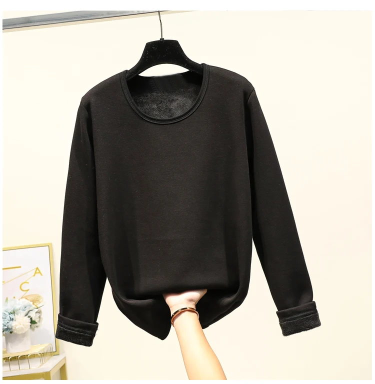 Oladivi Plus Size Winter Velvet Thick Thermal Underwear For Woman Warm Pajamas Set Female Comfortable Long Johns Lady Top Pants